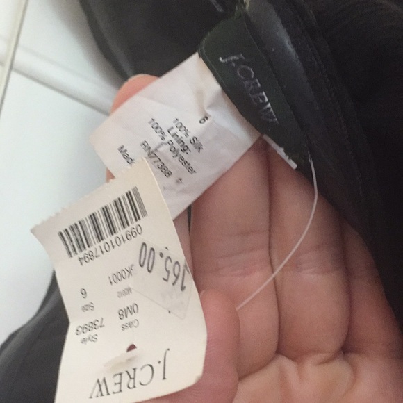 J.Crew Black Silk Chiffon Emily Strapless - Picture 5 of 16